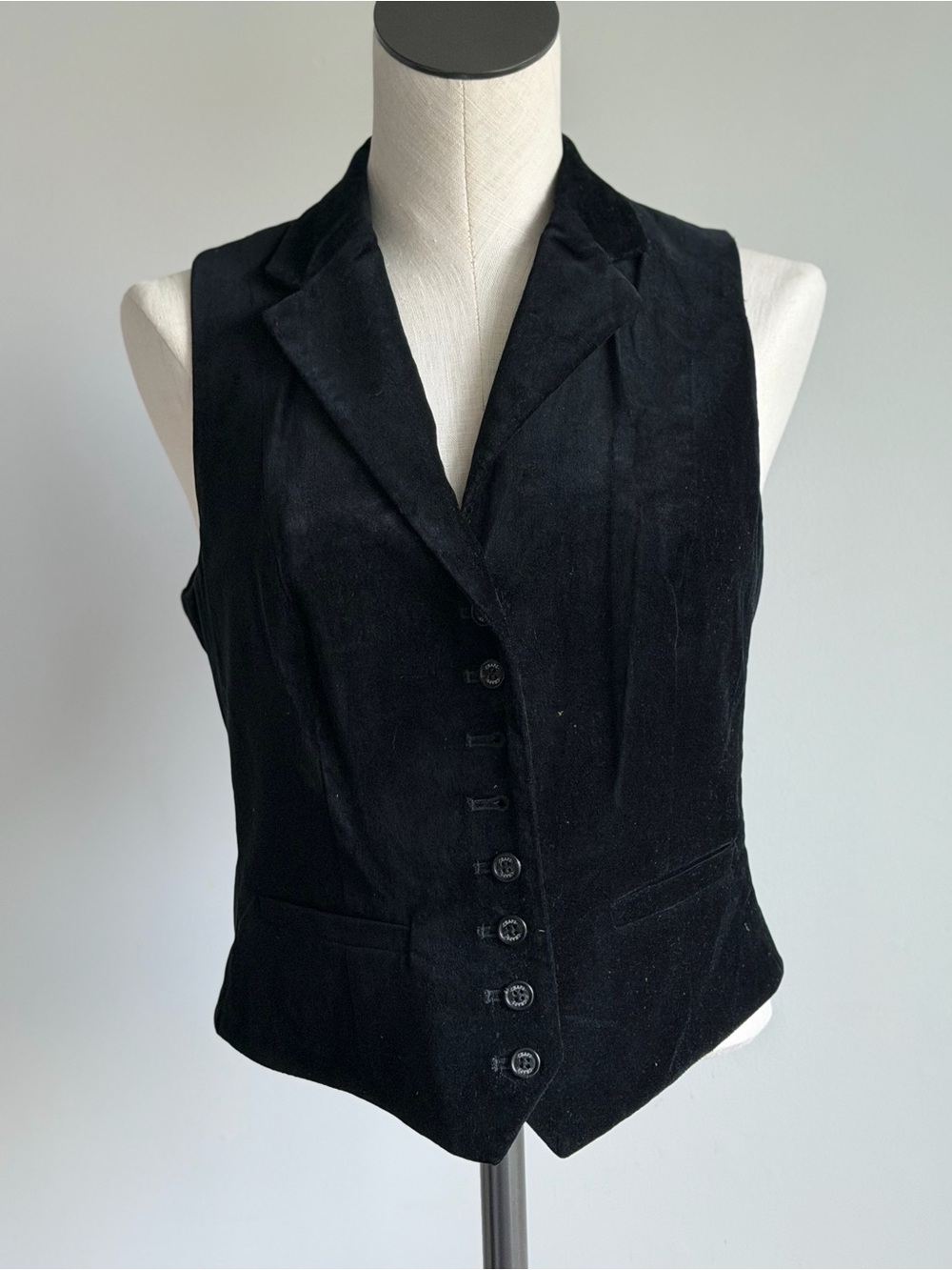 Chaps Black Velvet-Look Lined Jacket